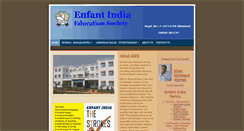 Desktop Screenshot of enfantindia.org